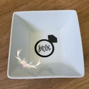 MRS. Ring Dish,  Bride's Gift, Newlywed Gift